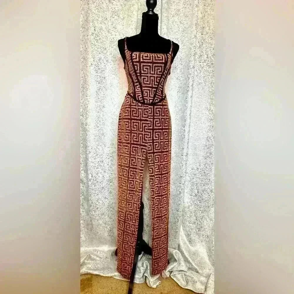 Never worn Metallic PantSuit - Picture 3 of 4